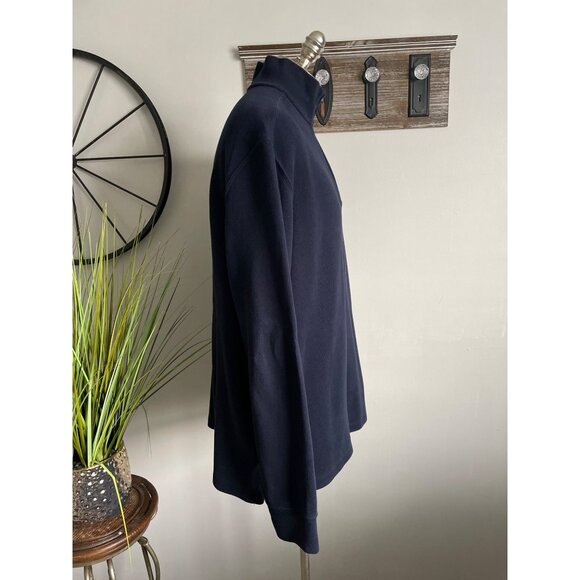 POLO BY RALPH LAUREN Men’s Blue Mock Neck Zip Pullover Sweatshirt Size XL - Picture 4 of 9